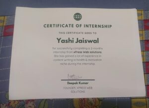 certification based digital marketing internship Delhi